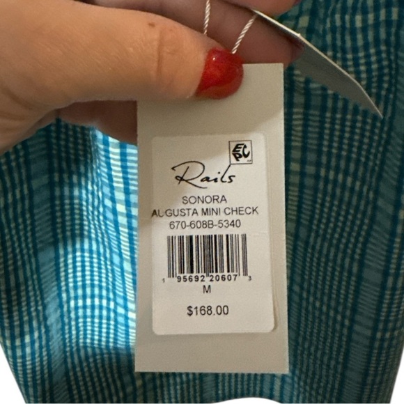 NWT - RAILS Sonora Top in Augusta Mini Check - Size M - Picture 5 of 6